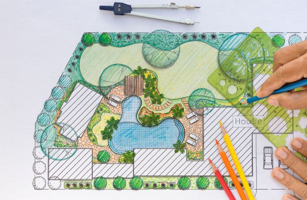 Kerttervezés papíron