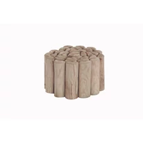 TALOS ROLL rönk jellegű fa ágyásszegély 20 x 150 x 5 cm méretű kiszerelésben.