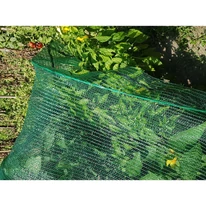 Zöld színű SUN NET árnyékoló rashel háló kinézete közelről.