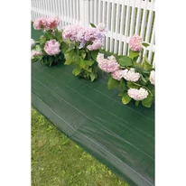 WEEDSOL 90 g agroszövet 1,25 x 10 m alkalmazása hortenzia szegélyágyás esetében.