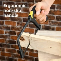 A DELI kézi vasfűrész kialakítása és kompakt mérete.