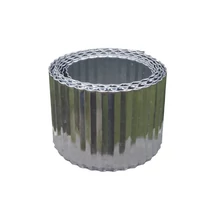 Galvanizált acél ágyásszegély kinézete.