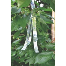 VISUAL REPULS madárriasztó szalag fényvisszaverő hatása a levelek közt.