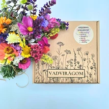 Ajándék kertészeknek karton díszdobozban csomagolása.