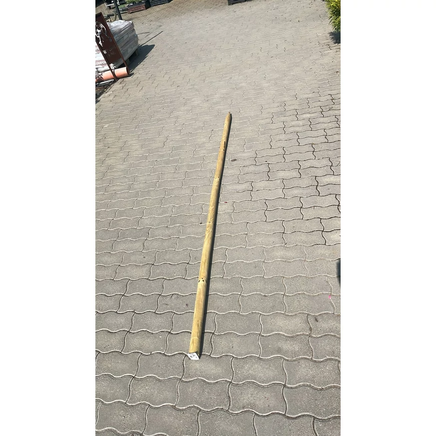 A Magus hegyezett fa cölöp telephelyünkön.