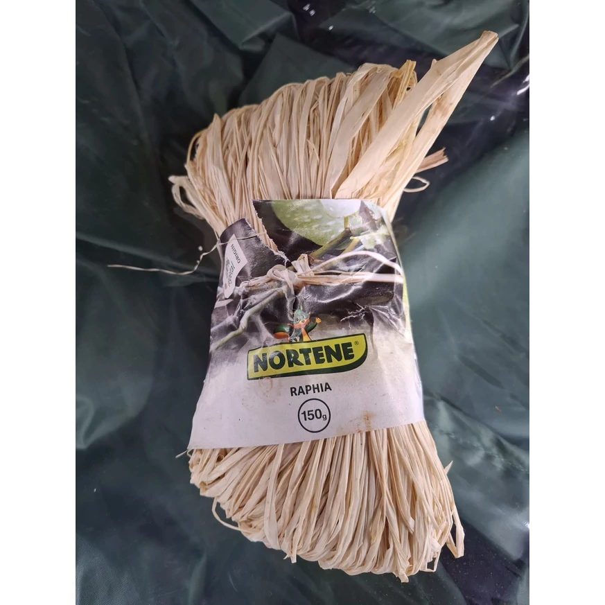 Zsineg Raffia natúr élőben a telephelyünkön 