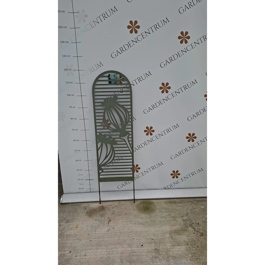 PUPPY TRELLIS fém növényfuttató mákgubó mintázat 33 x 120 cm Péteri telephelyünkön 