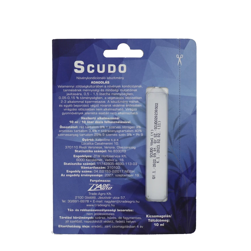 Scudo lombtrágya 50 ml-es, leveles kiszerelésben.