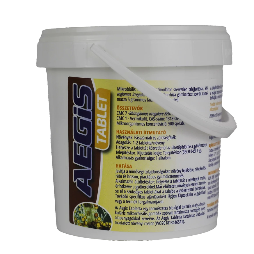 Az Aegis mikorrhiza gomba tabletta 100 darabos kiszerelése.