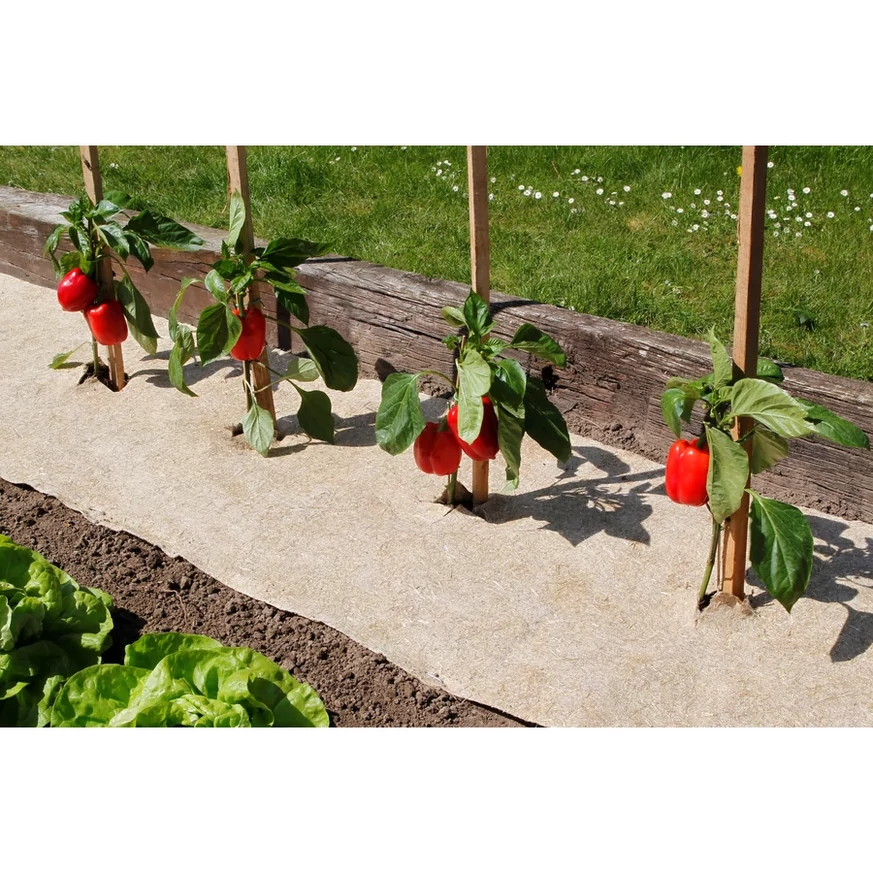 NORTENE FLAXHEMP 500 g/m² természetes talajtakaró tekercs 75x500 cm méretben.