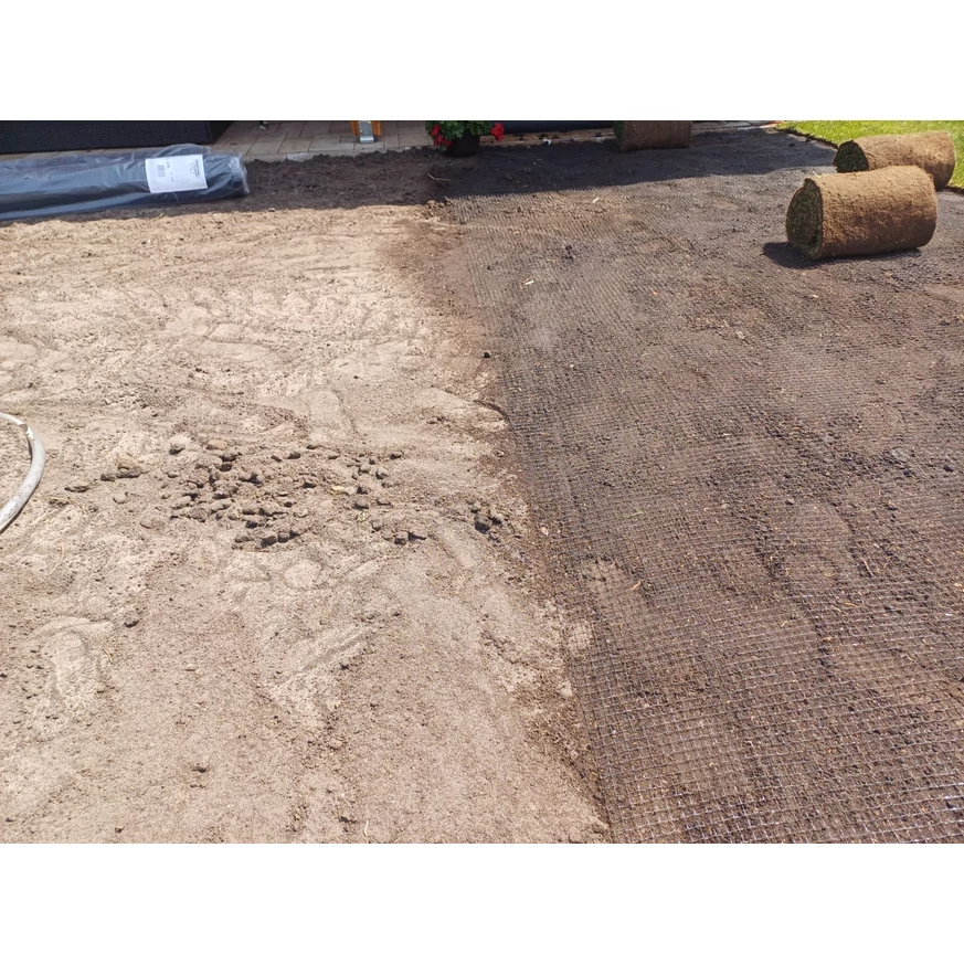 Vakondháló kiterítése.